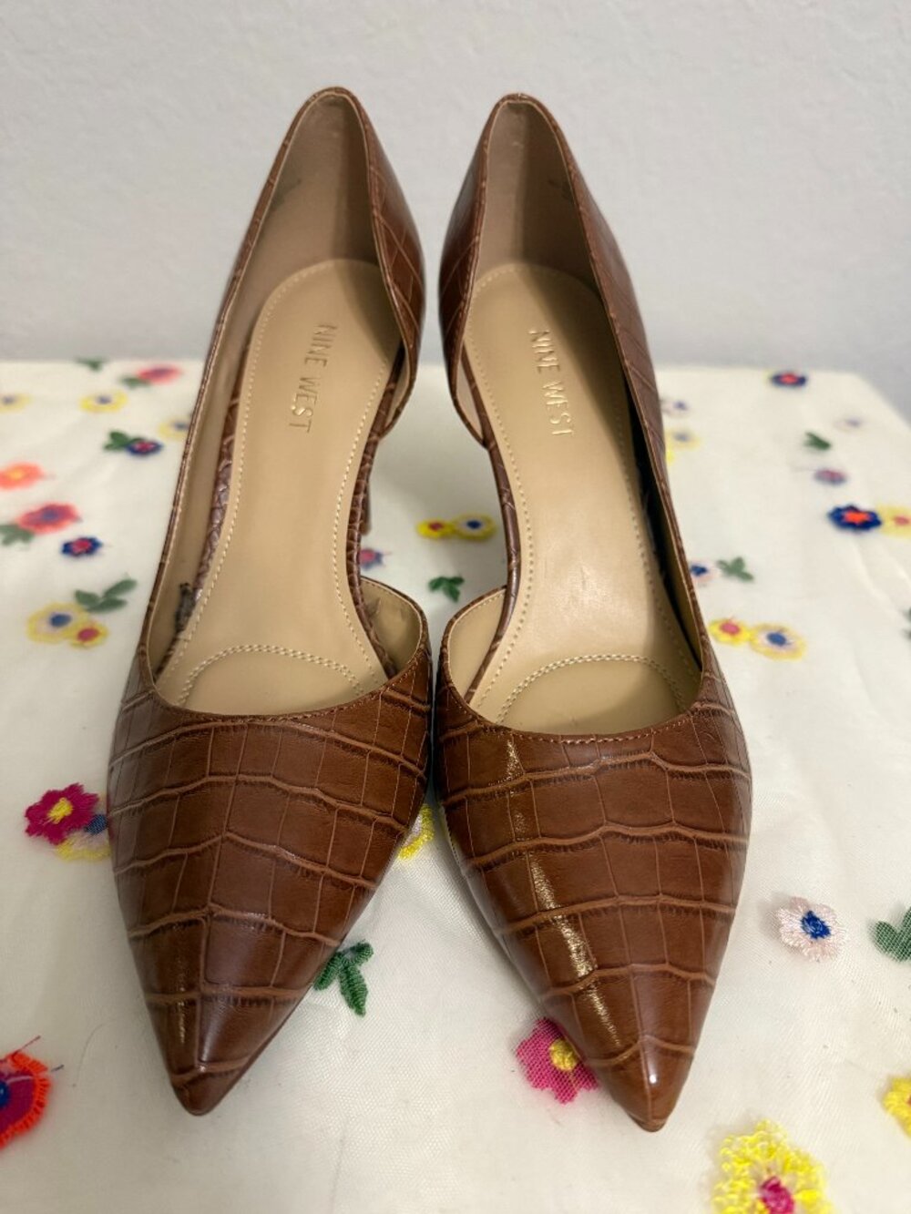 Nine West "Everytime" Brown Pumps
